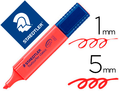 Marcador fluorescente Staedtler Textsurfer 364 tinta roja